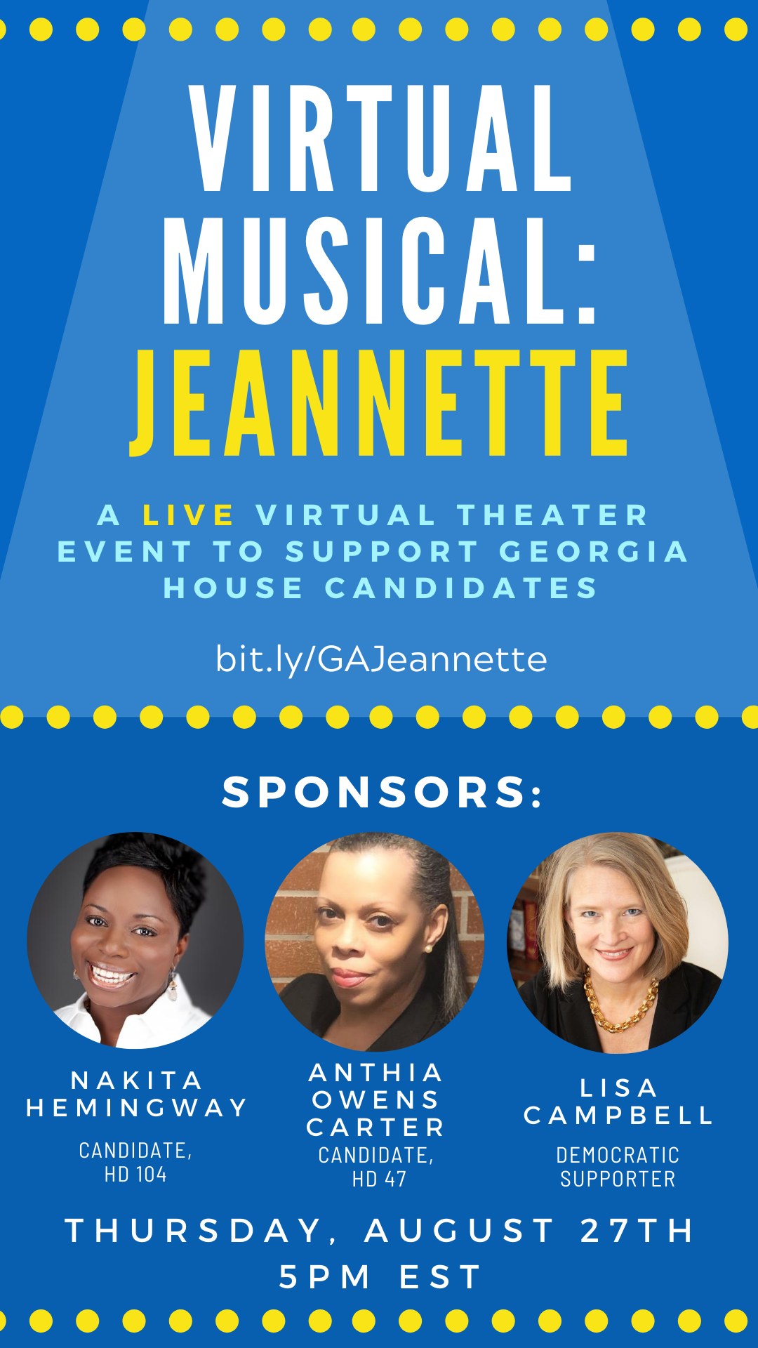 Jeannette fundraiser IG story