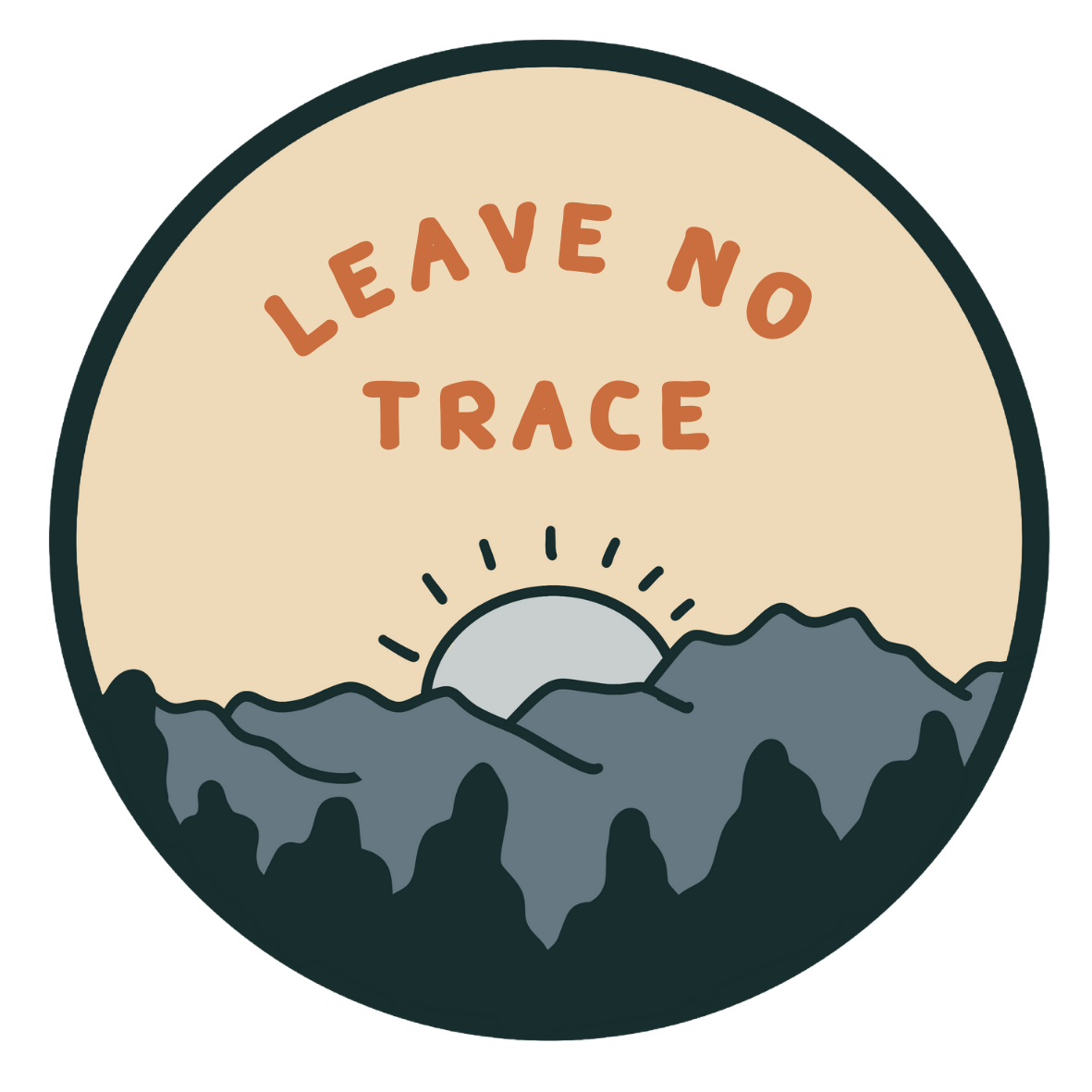National parks badge illustration