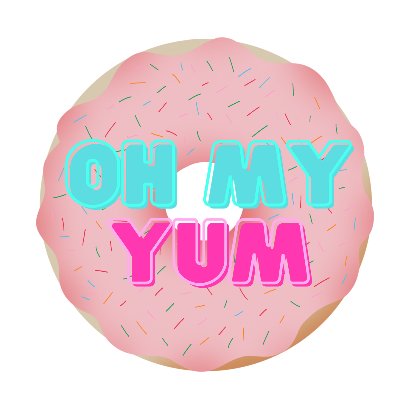Oh My Yum donut illustration